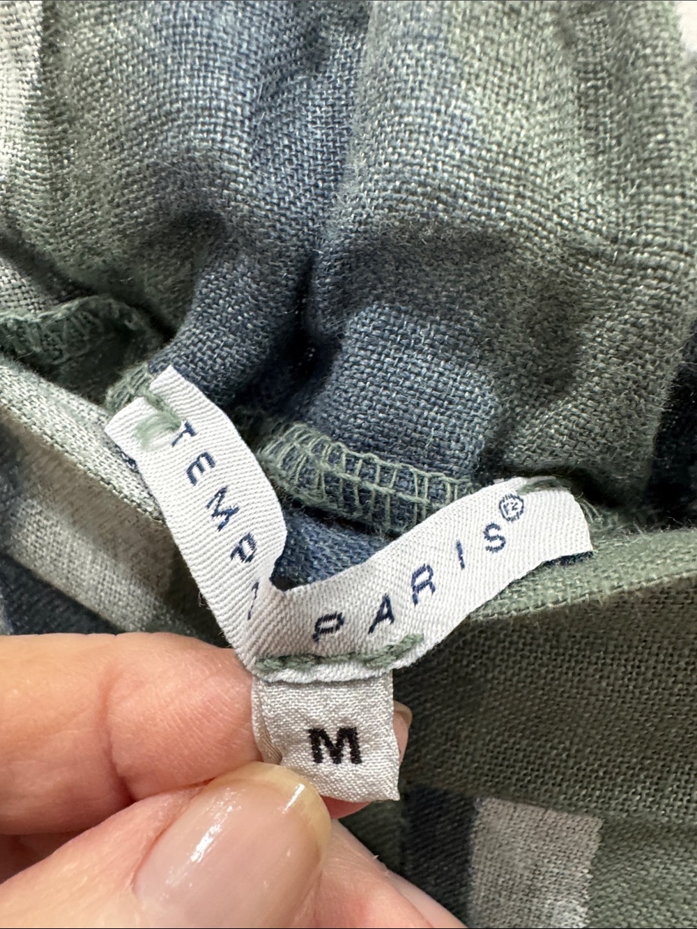 Men's Casual Drawstring Wide-Leg Pants - Green Wave - Picture 3 of 3